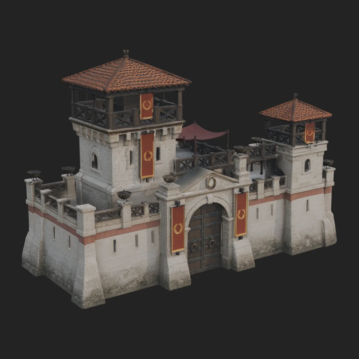 ROME - Stone Gatehouse Design 1