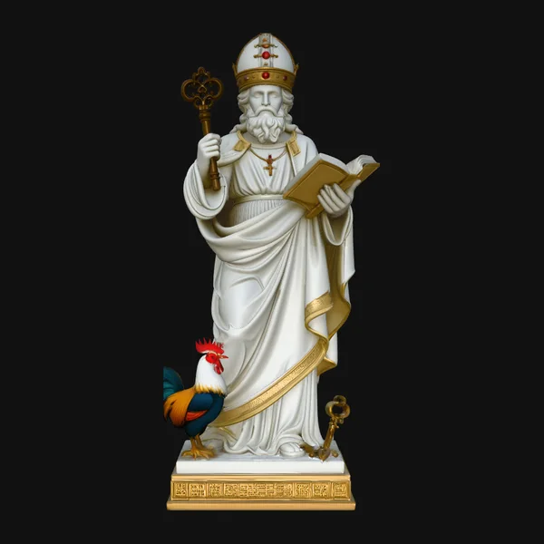 Saint Peter with Keys Statue Design 1