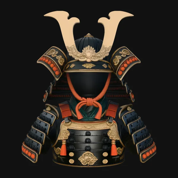 Samurai Armor Display Statue Design 3