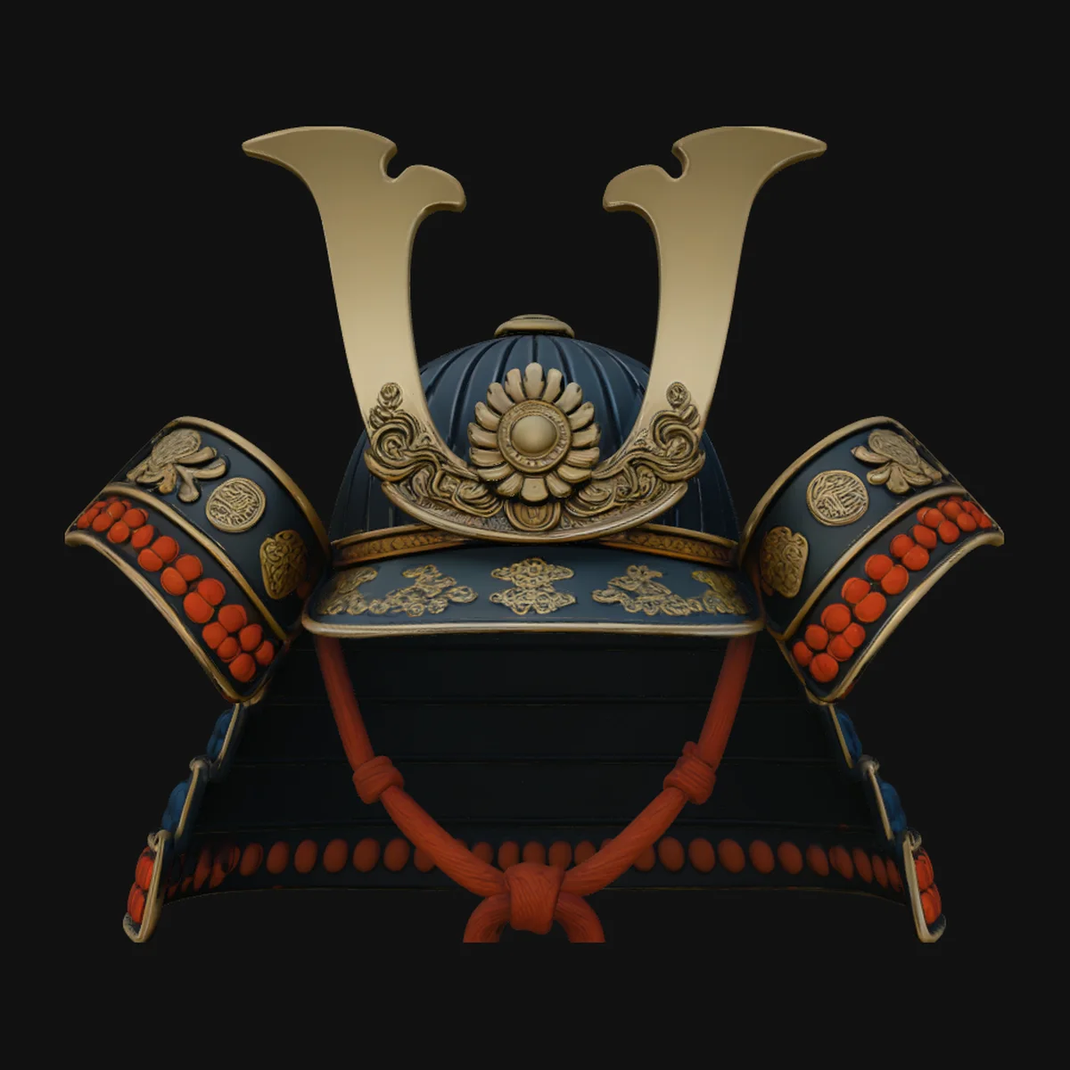 Samurai Armor Display Statue Design 4