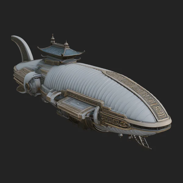 Sci Fi Airship Model Design 1