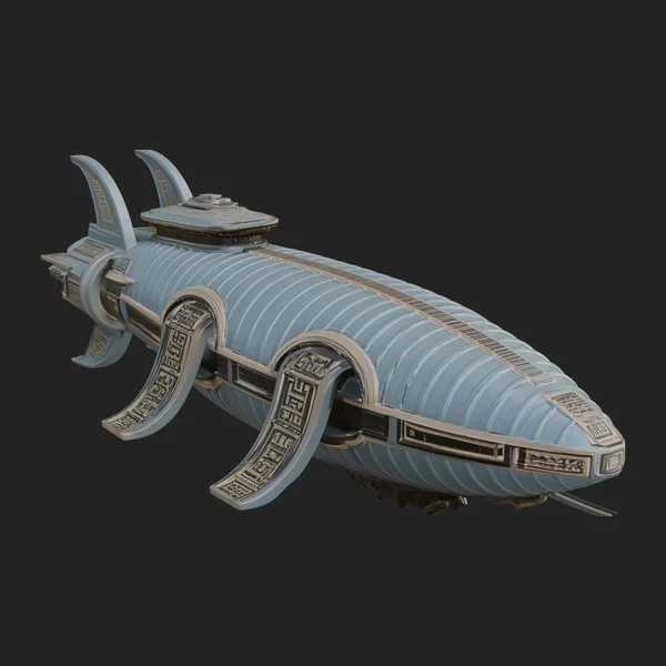 Sci Fi Airship Model Design 3