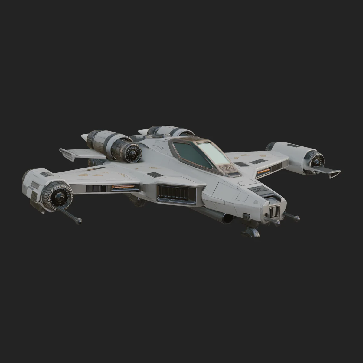 Sci Fi Fighter Craft Model Design 25