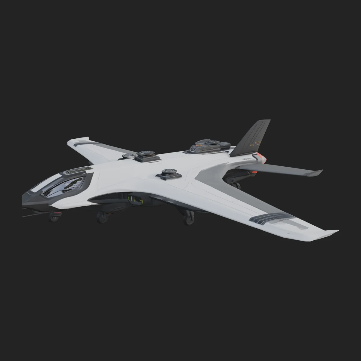 Sci Fi Fighter Craft Model Design 31