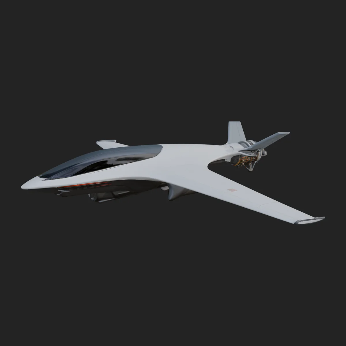 Sci Fi Fighter Craft Model Design 32