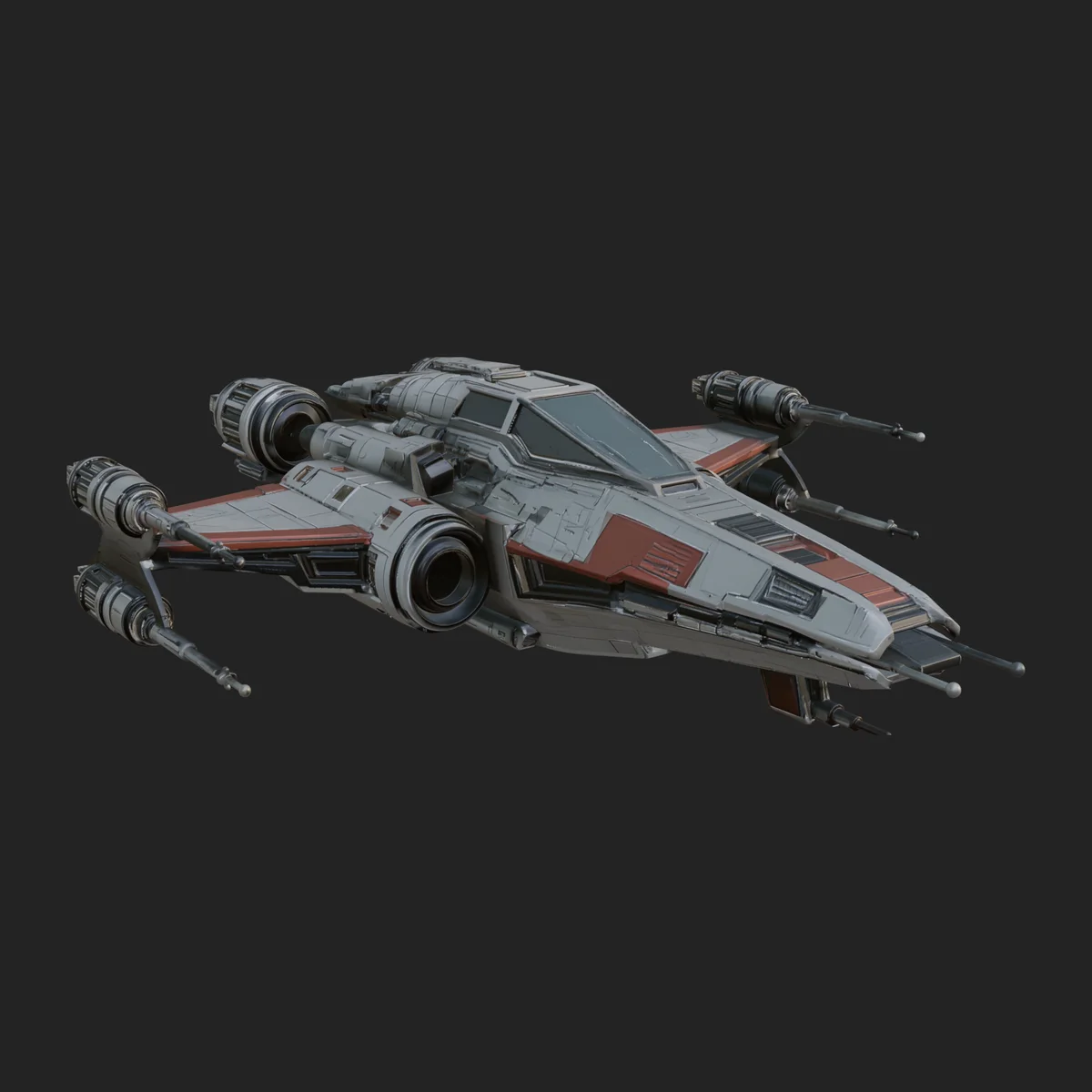 Sci Fi Fighter Craft Model Design 41