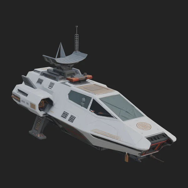 Sci Fi Patrol Boat Model Design 1