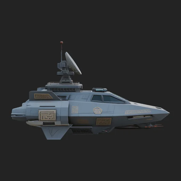 Sci Fi Patrol Boat Model Design 2