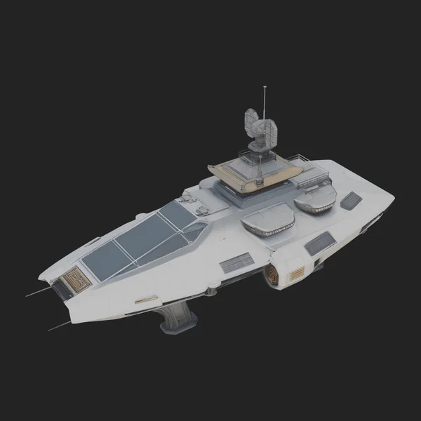 Sci Fi Patrol Boat Model Design 4