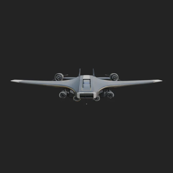 Sci Fi Transport Plane Model Design 4