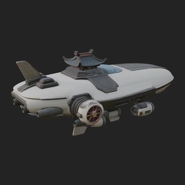 Sci Fi Transport Truck Model Design 10