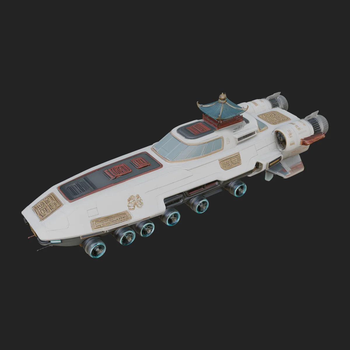 Sci Fi Transport Truck Model Design 12