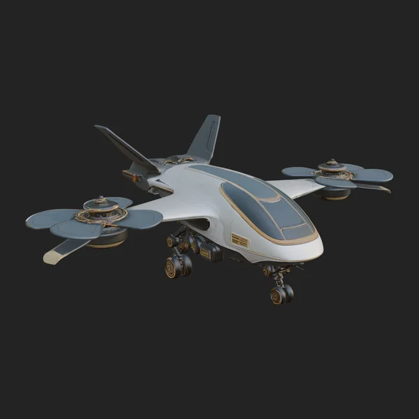 Sci Fi VTOL Craft Model Design 17