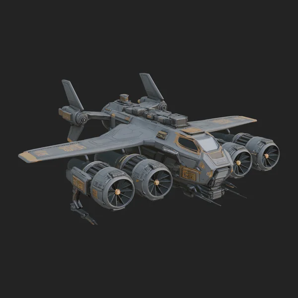 Sci Fi VTOL Craft Model Design 18