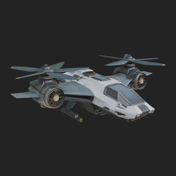 Sci Fi VTOL Craft Model Design 22