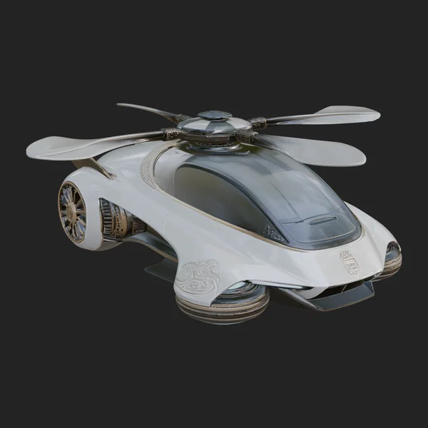 Sci Fi VTOL Craft Model Design 24