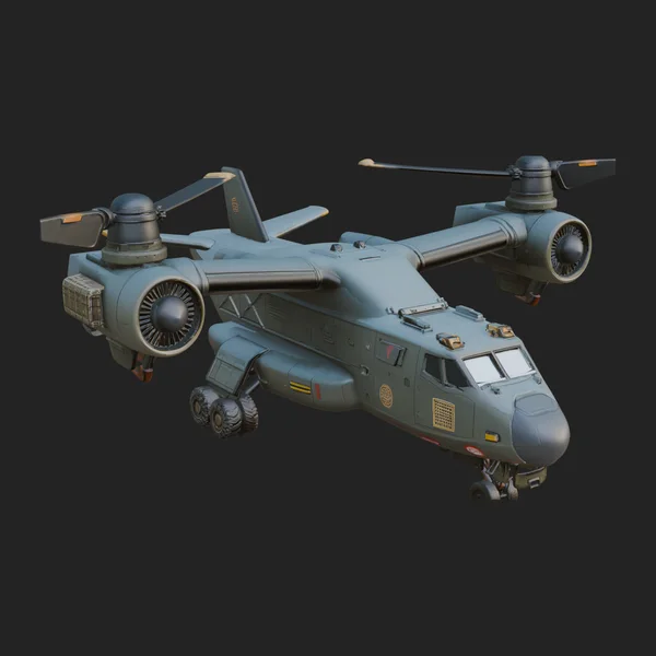 Sci Fi VTOL Craft Model Design 31