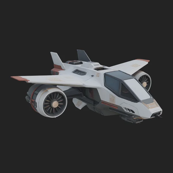 Sci Fi VTOL Craft Model Design 34