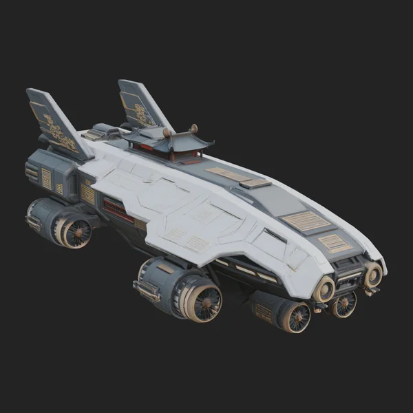 Sci Fi VTOL Craft Model Design 35