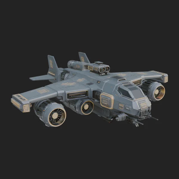Sci Fi VTOL Craft Model Design 36