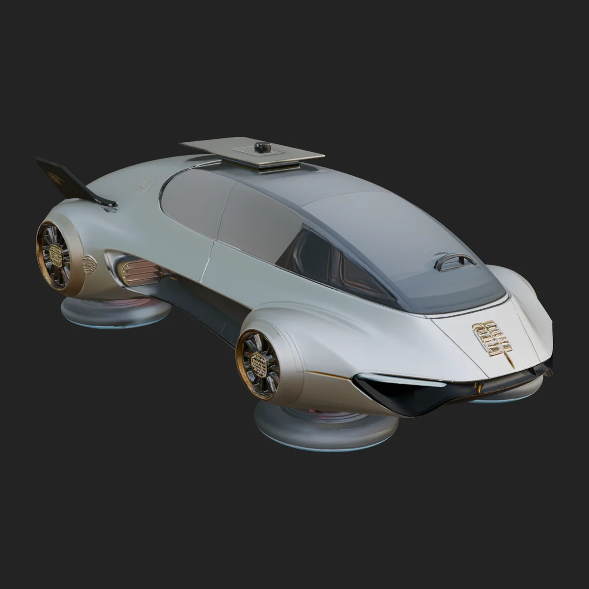 Sci Fi VTOL Craft Model Design 39
