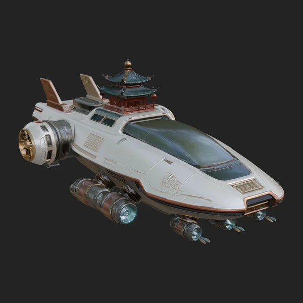 Sci Fi VTOL Craft Model Design 40