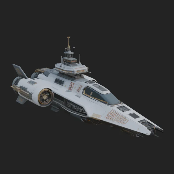 Sci Fi VTOL Craft Model Design 42