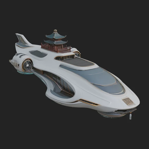 Sci Fi VTOL Craft Model Design 48