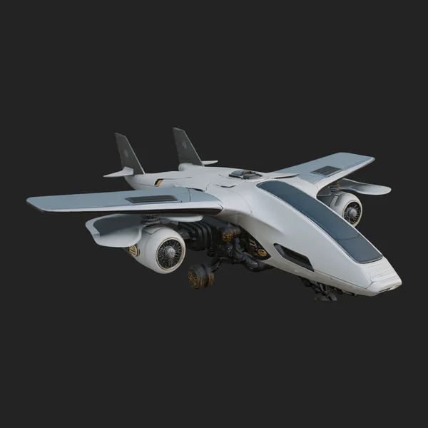 Sci Fi VTOL Craft Model Design 8