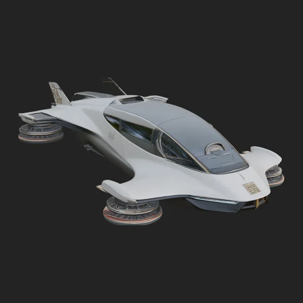 Sci Fi VTOL Craft Model Design 9