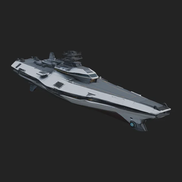 Sci Fi Warship Model Design 15