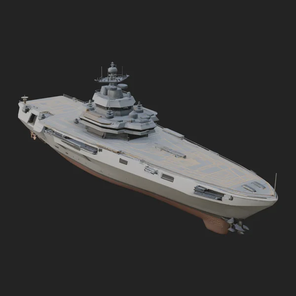 Sci Fi Warship Model Design 20