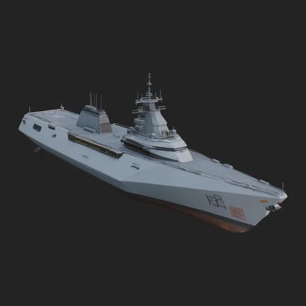 Sci Fi Warship Model Design 3