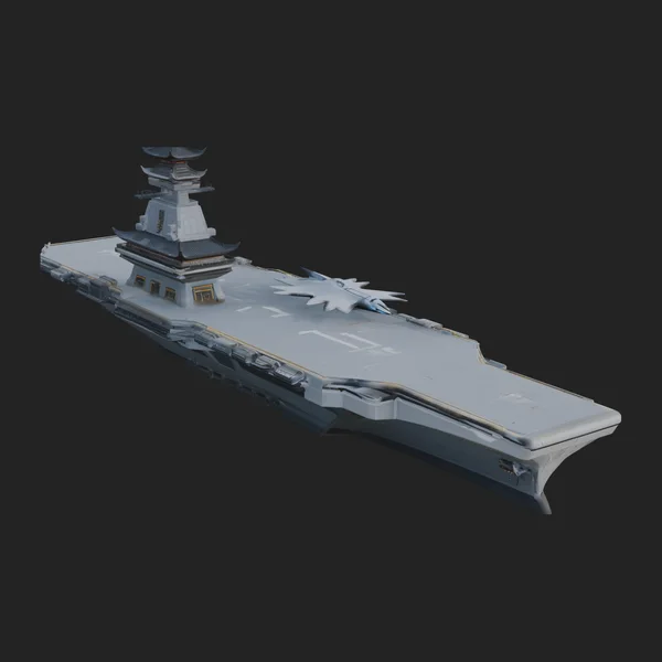Sci Fi Warship Model Design 6