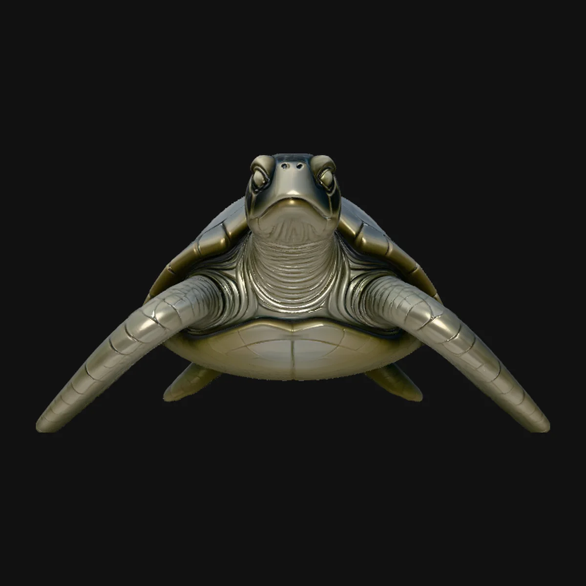 Sea Turtle Statue Design 2