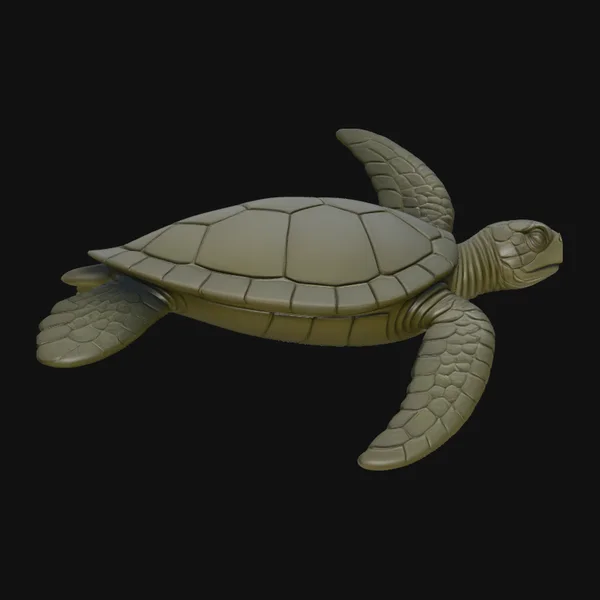 Sea Turtle Statue Design 3