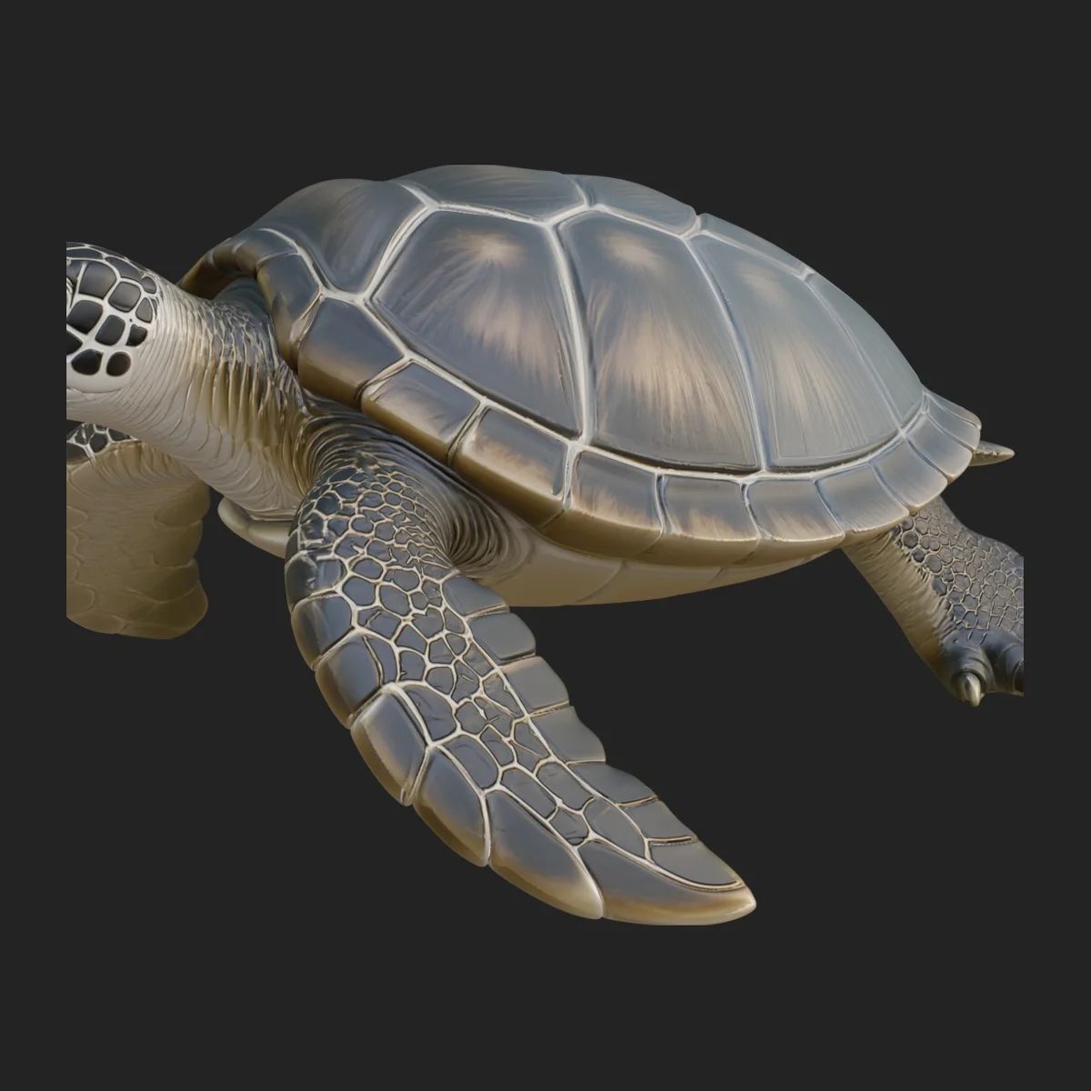 Sea Turtle Statue Design 7