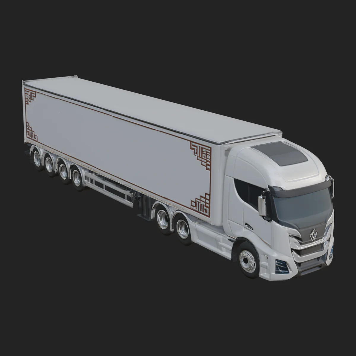 Semi Truck Model Design 16