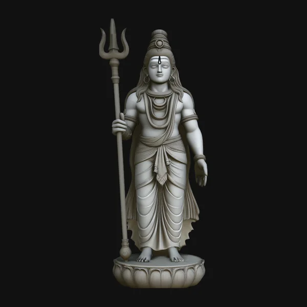 Shiva with Trident Statue Design 2