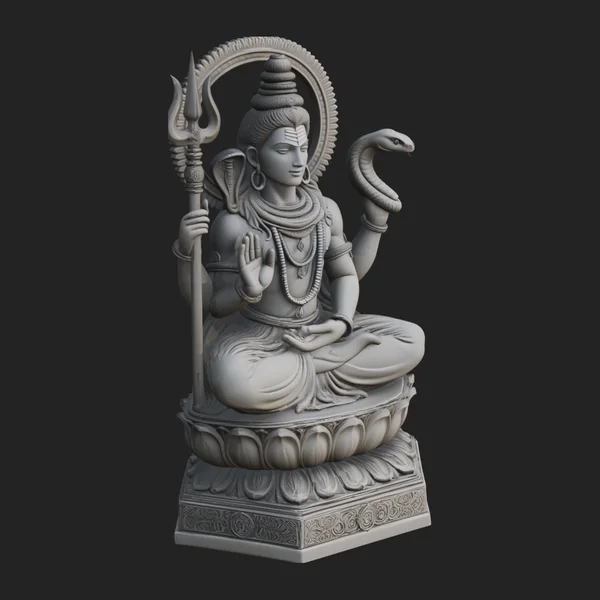 Shiva with Trident Statue Design 7
