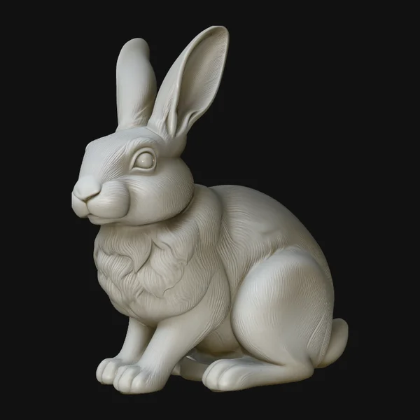 Sitting Rabbit Statue Design 1