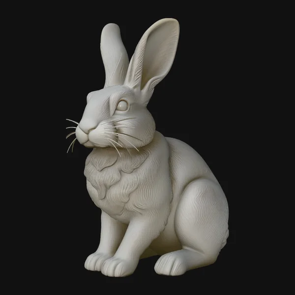 Sitting Rabbit Statue Design 2