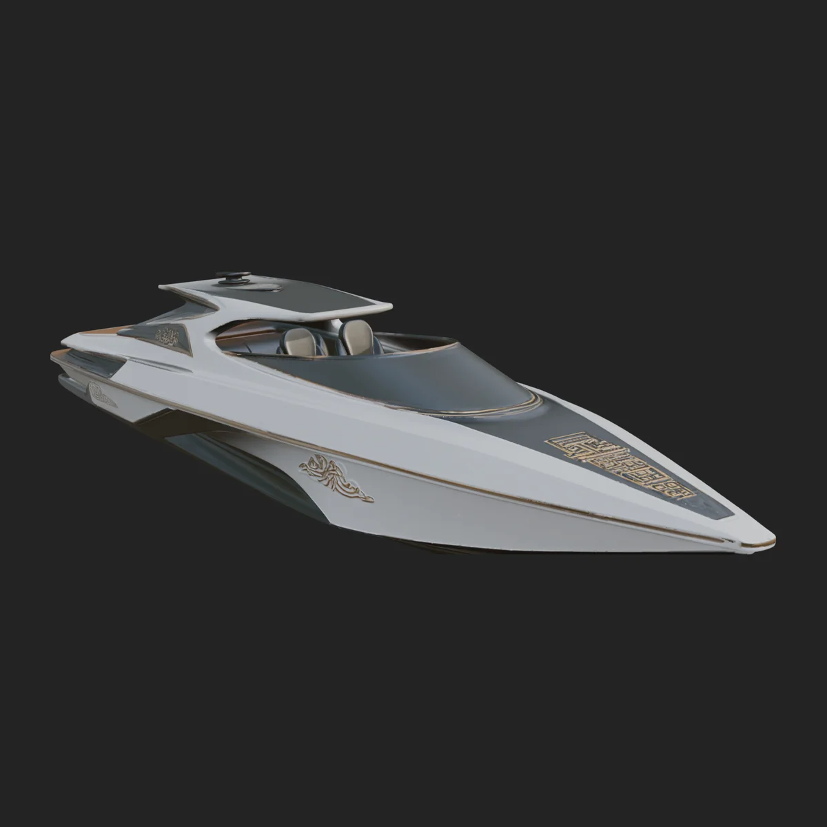 Speedboat Model Design 10