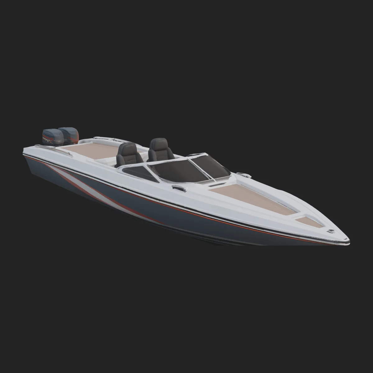 Speedboat Model Design 7