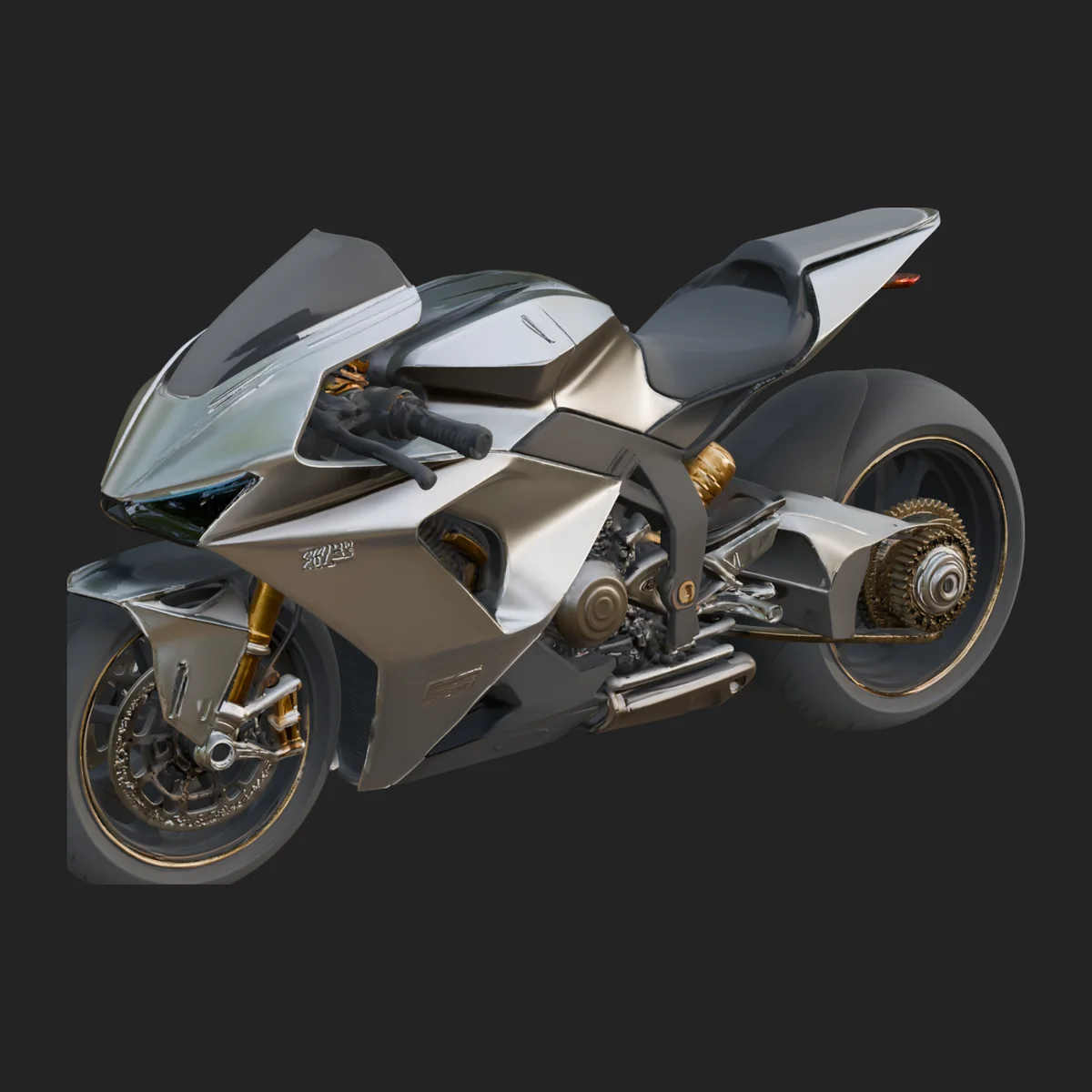 Sport Motorcycle Model Design 1