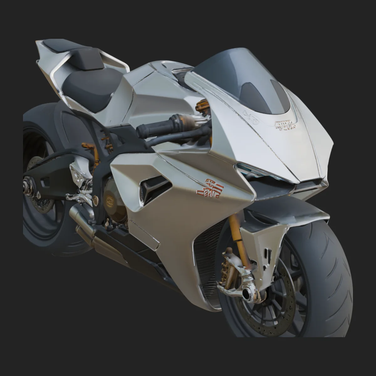 Sport Motorcycle Model Design 7