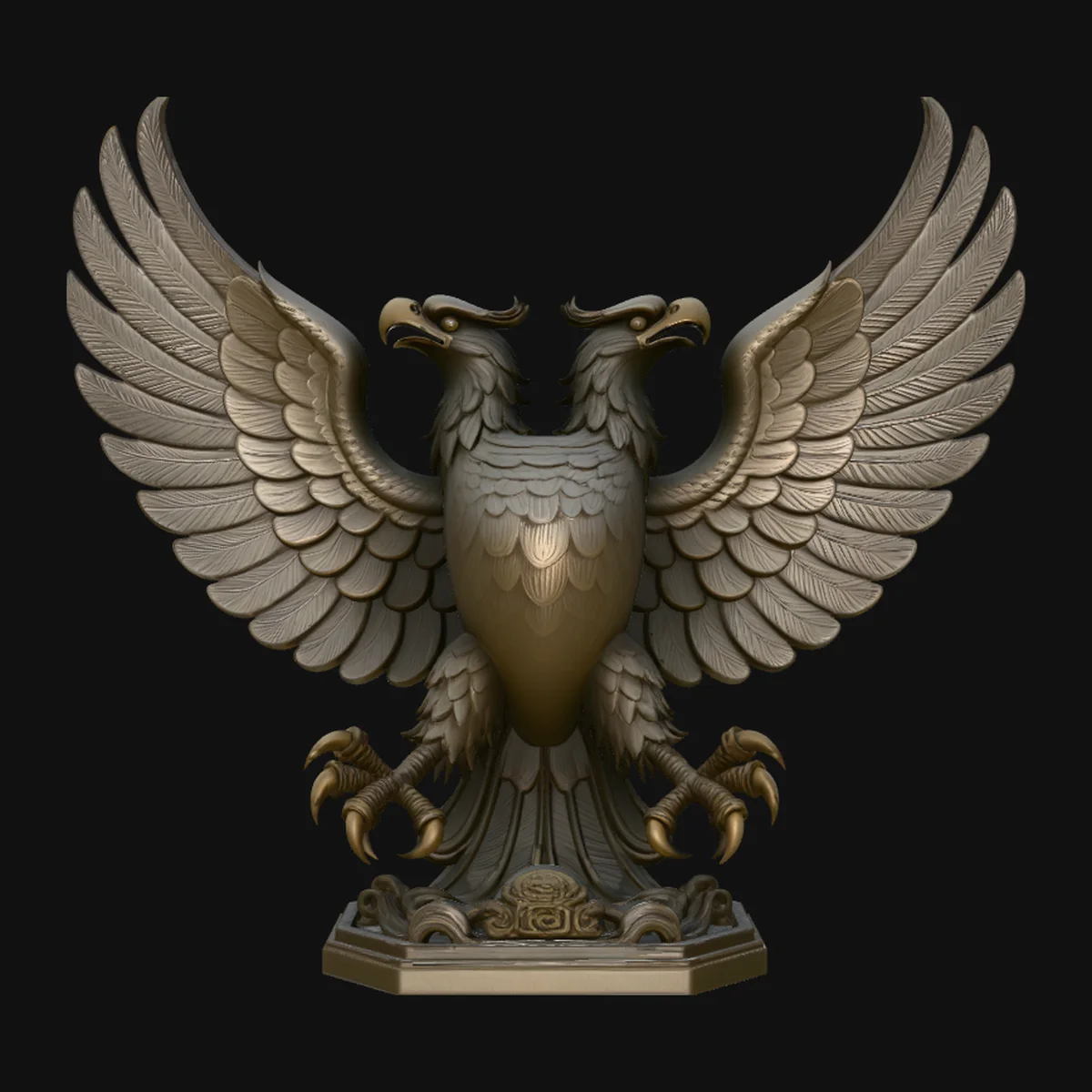 Spread Wing Eagle Statue Design 1