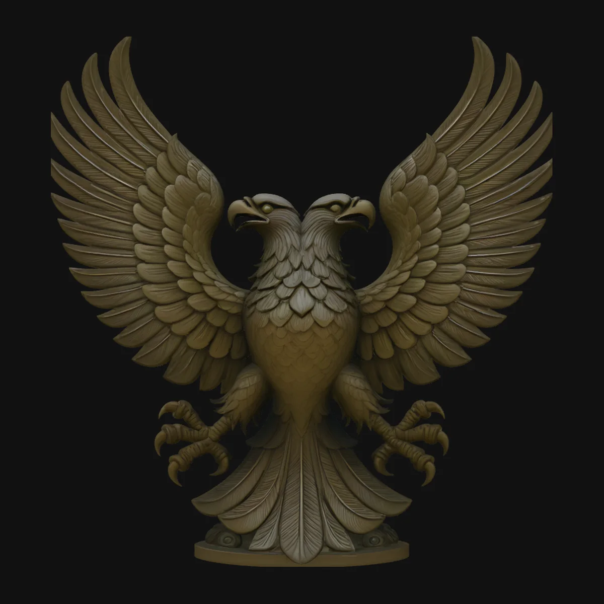 Spread Wing Eagle Statue Design 2