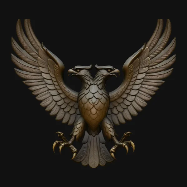 Spread Wing Eagle Statue Design 3