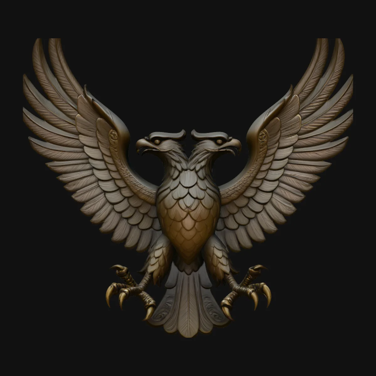 Spread Wing Eagle Statue Design 3